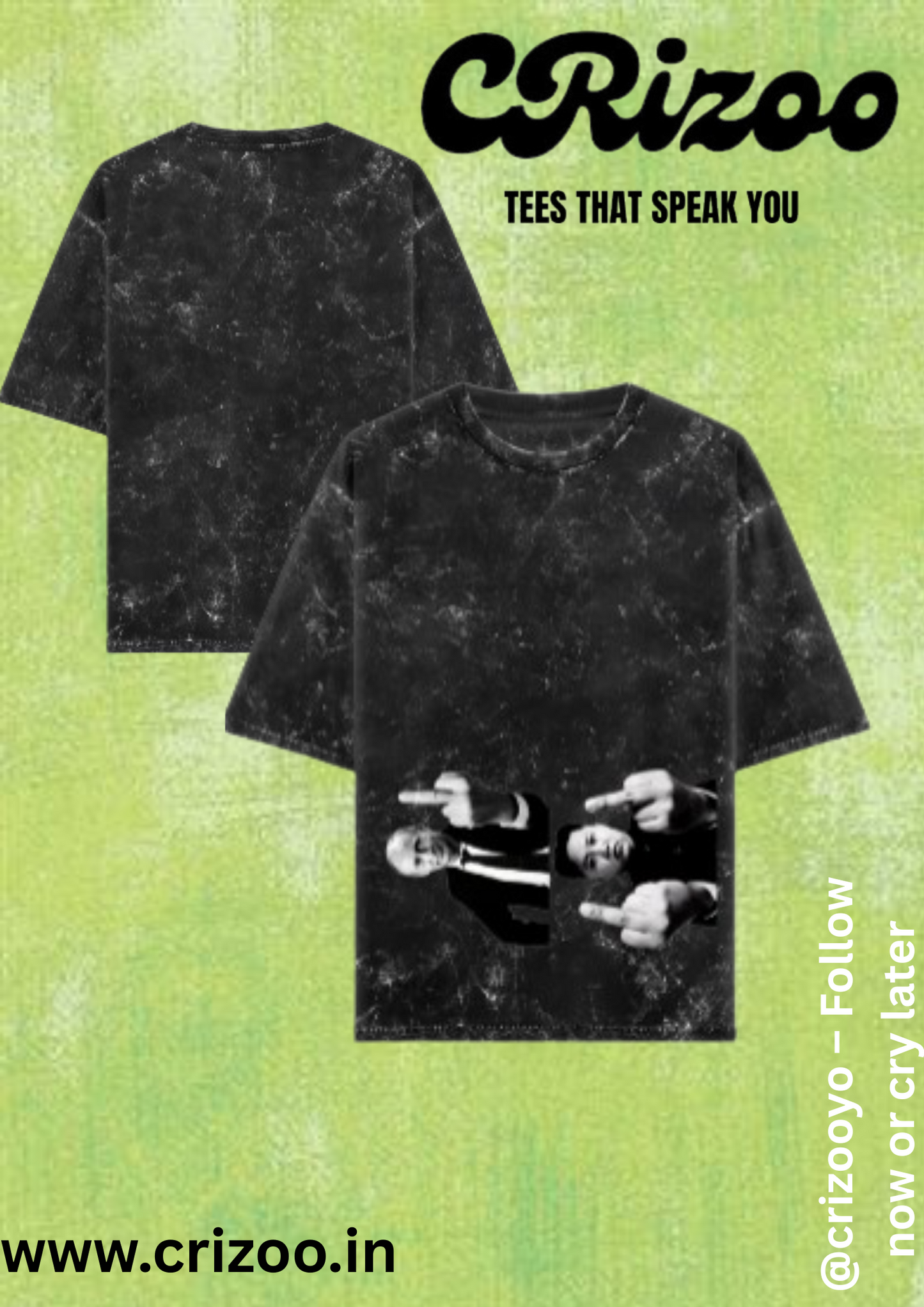 "No Filter | Acid Wash Oversized Tee"