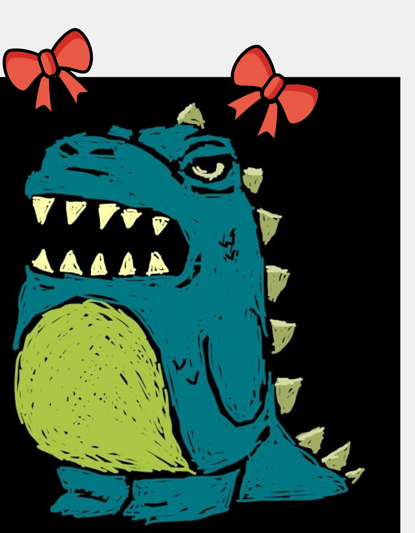 “Grumpy Dino Drip – Crizoo Acid Wash Tee”