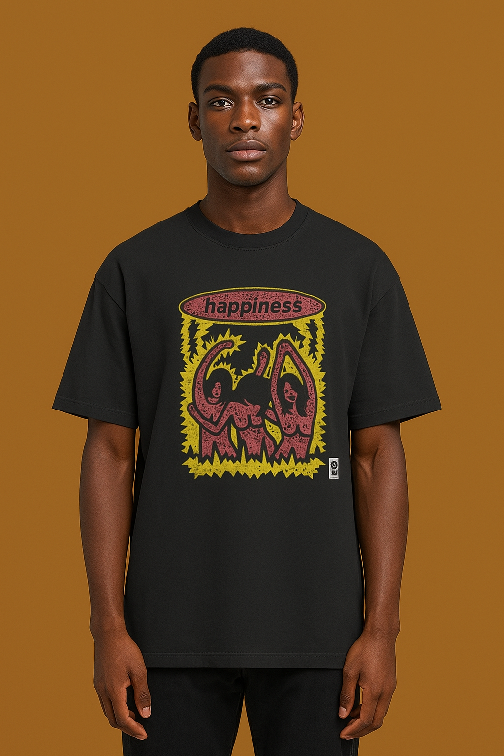 "Electric Groove - Oversized Happiness Tee"