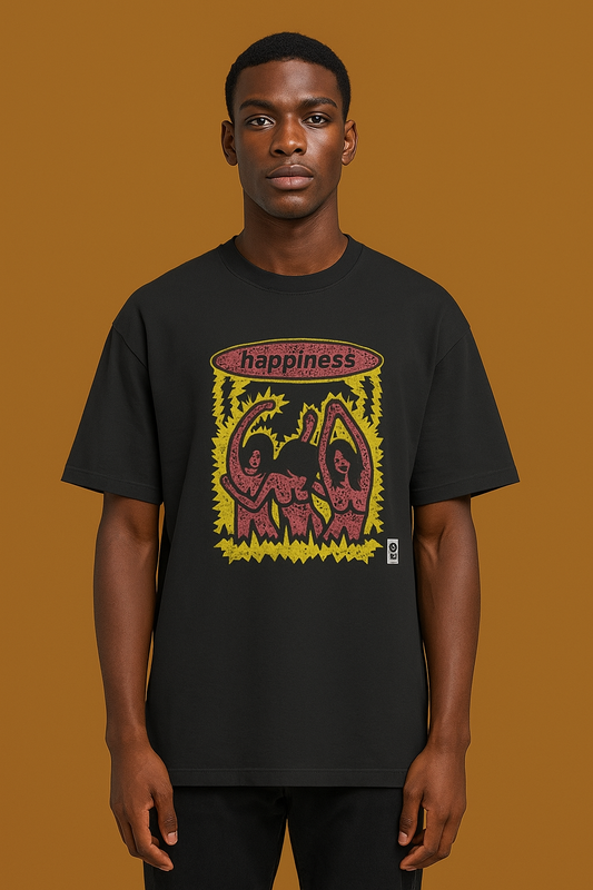 "Electric Groove - Oversized Happiness Tee"