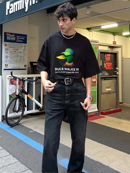 Duck On My Bill” Oversized Tee – Crizoo